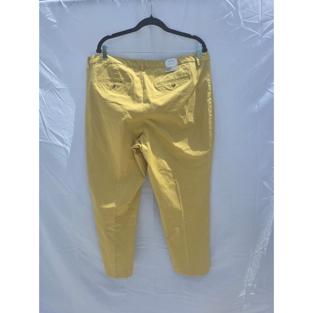 Gap Aubrey Skinny Stretch Pants Womens 18 Mustard Ankle Chino Trousers NEW - Picture 5 of 6